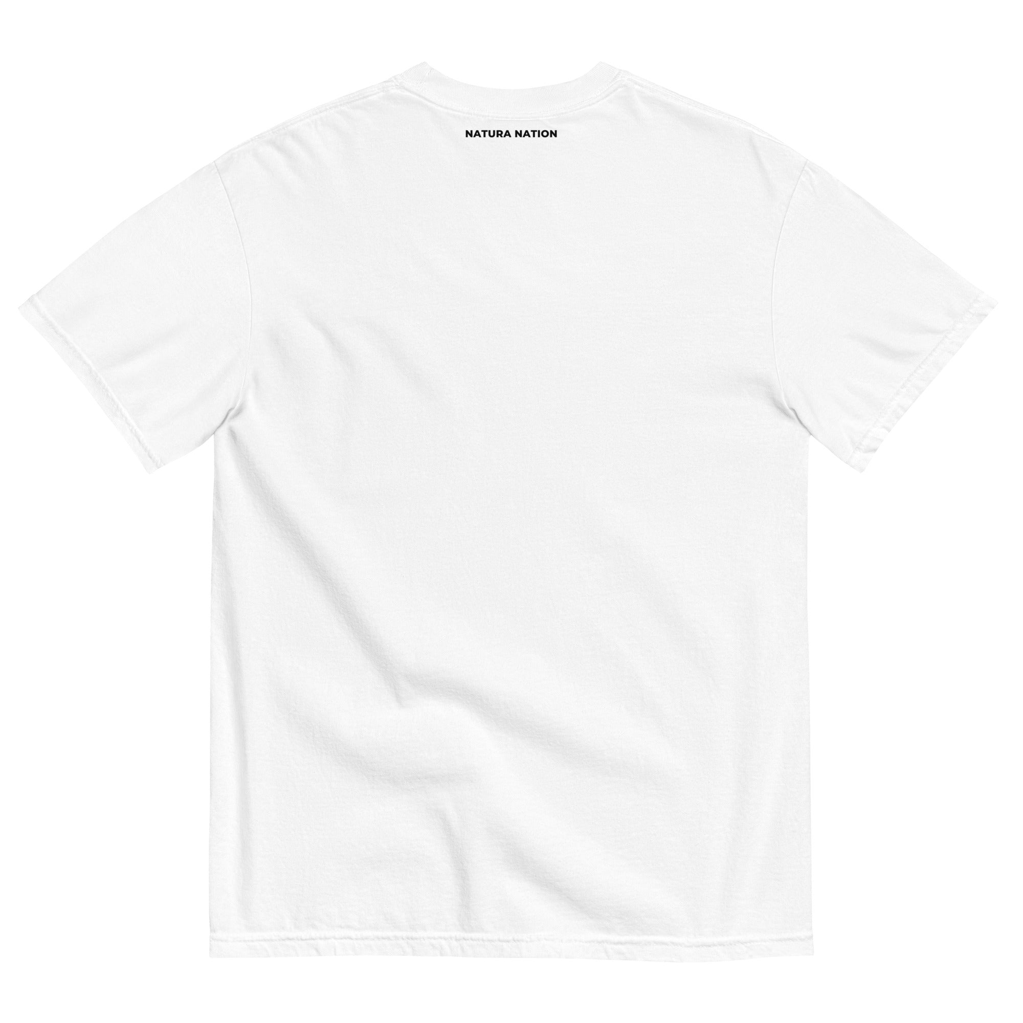 Nature Footprints Cotton Embroidered T-shirt in White – Premium Nature-Inspired Apparel by Natura Nation