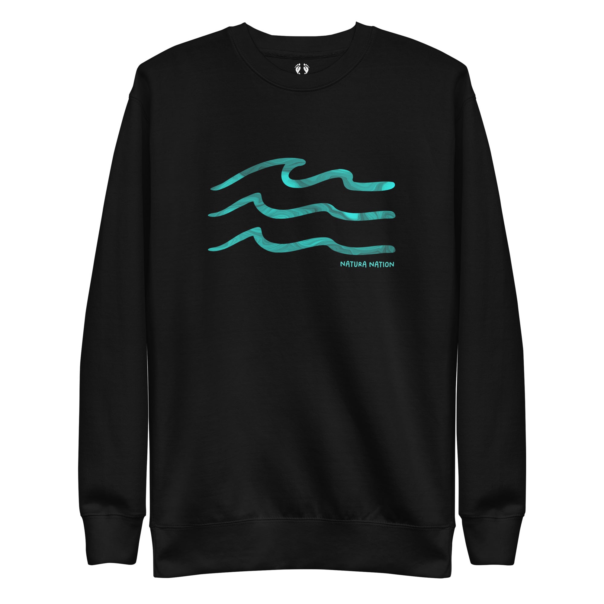 Serenity Waves Crew Sweatshirt