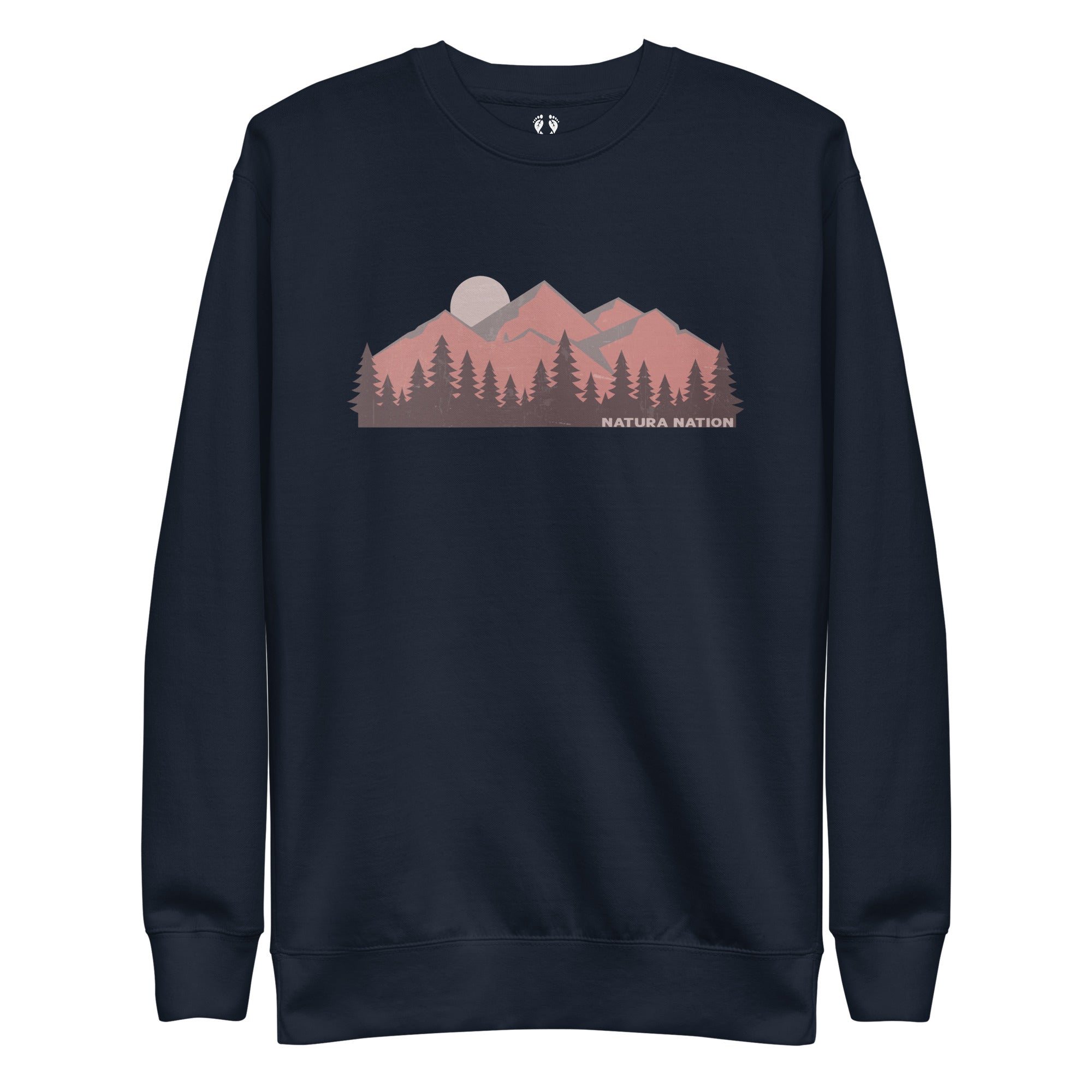 Majestic Mountain Peaks Crew Sweatshirt