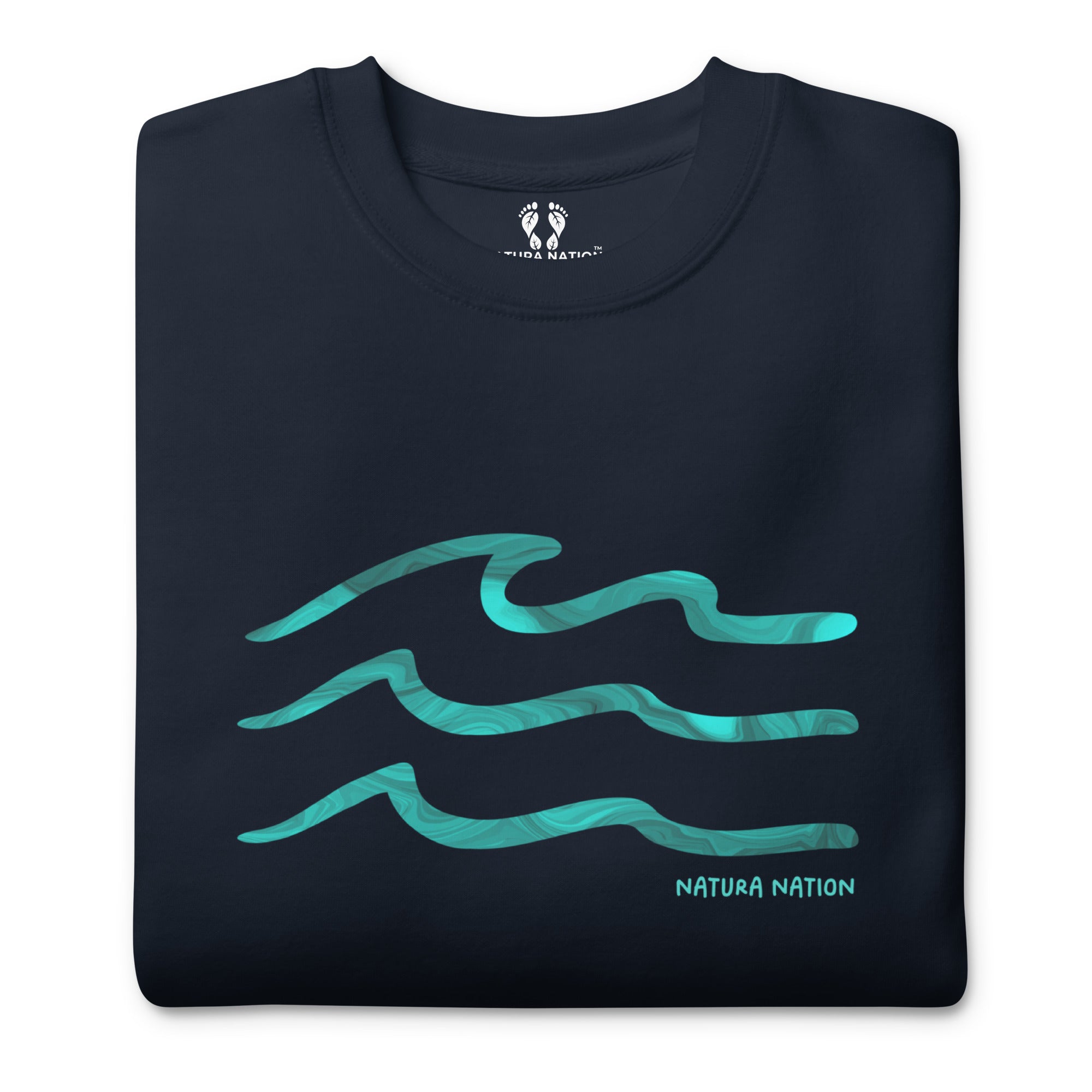 Serenity Waves Crew Sweatshirt