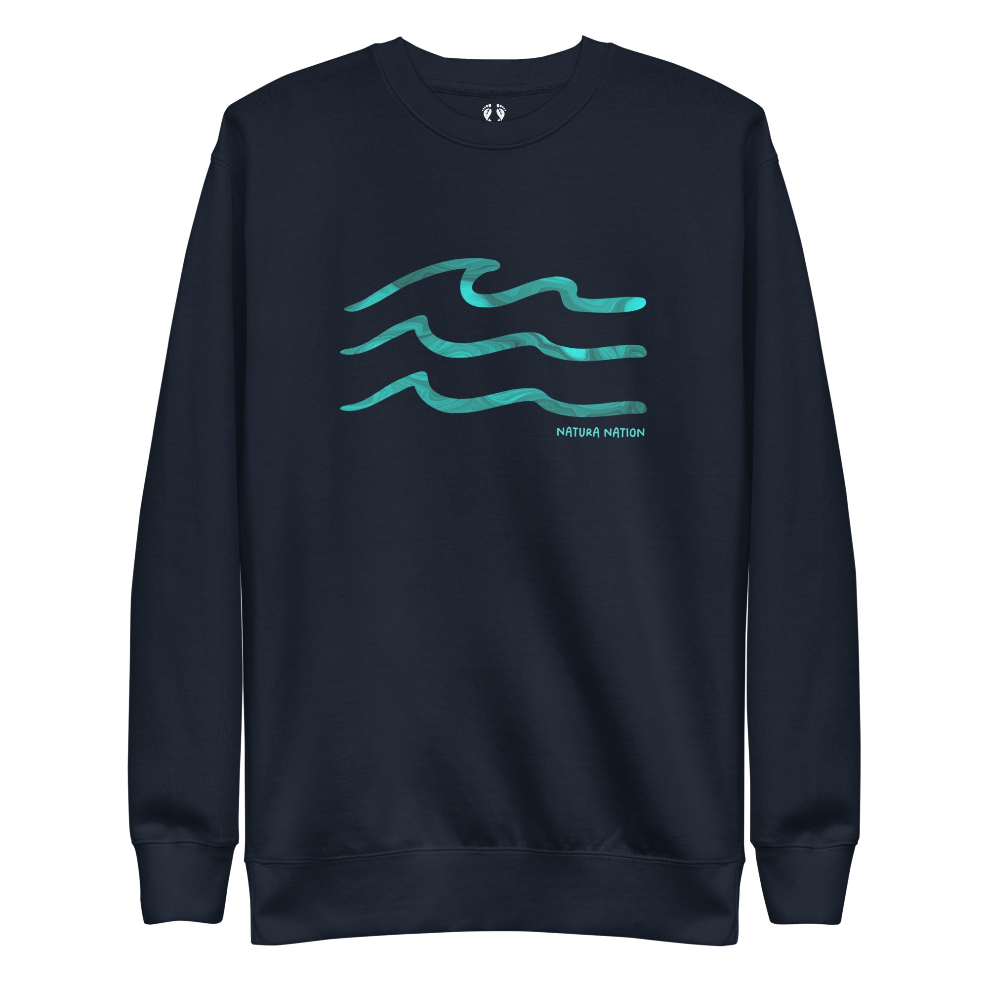 Serenity Waves Crew Sweatshirt