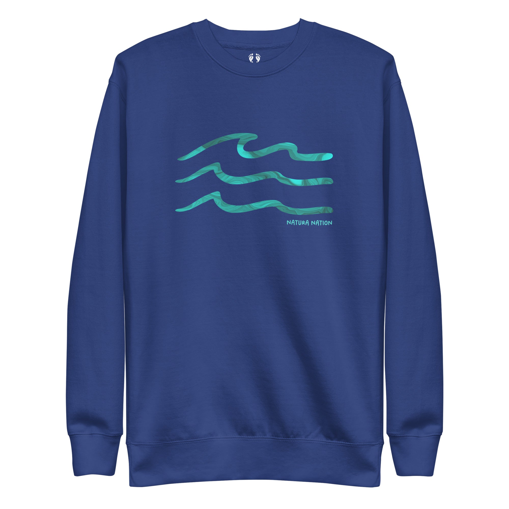 Serenity Waves Crew Sweatshirt